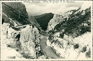 Yougoslavie, Avant Mostar, dans les Gorges de la Neretva (Bosnie Herzégovine), 1957