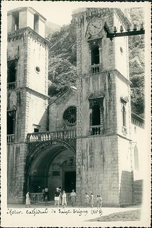 Yougoslavie, Kotor. Cathédrale St Triphone (Monténégro), 1957