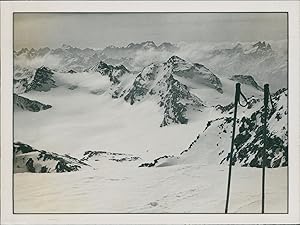 France, Les Alpes enneigées