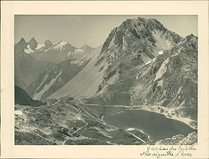 France, 1940, Lac des Rochilles et les Aiguilles d'Arves