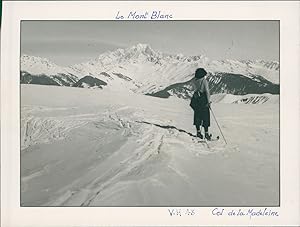 France, 1943, Le Mont Blanc. Col de la Madeleine