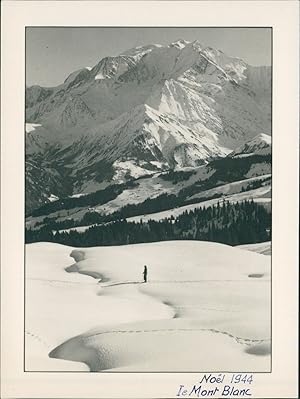 France, Noël 1944. Le Mont Blanc