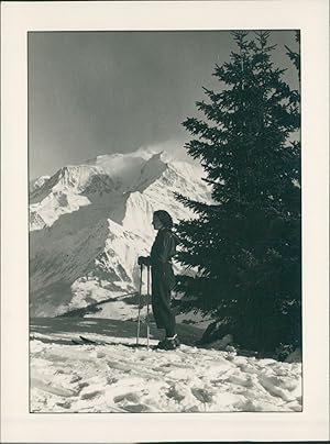 France, Noël 1944. Le Mont Blanc