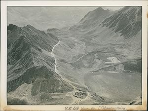 France, 1949, Vue de l'Observatoire du Pic du Midi