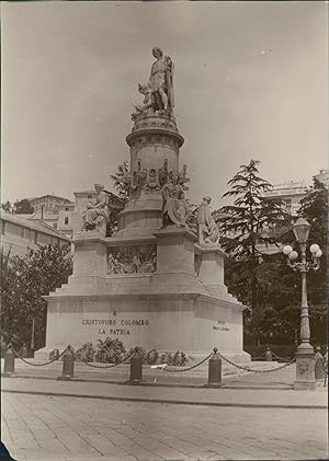 Italia, Genova, Monumento Cristoforo Colombo
