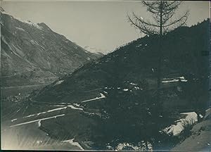 France, Modane (Savoie), Chemin de Chamonix. Massif de la Vannoise