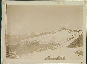 France, Panorama de la Pointe des Arses. Mont Iseran. Aiguille Pers, cca. 1902