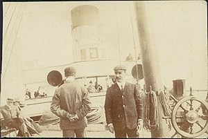 Sur le bateau "Mabel Grace" entre Boulogne sur Mer et Folkestone, cca. 1900