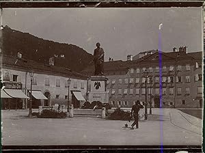 Austria, Salzburg, Mozart Monument, 1901