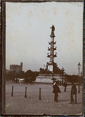 Autriche, Vienne, Praterstern, Monument Wilhelm von Tegetthoff, 1901