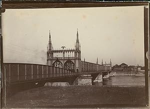 France, Strasbourg, Pont du chemin de fer sur le Rhin (Kehl)