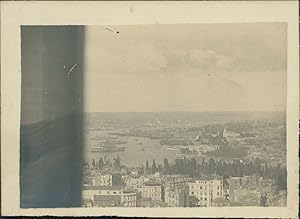 Turquie, Constantinople. La flotte turque dans la Corne d'Or, cca. 1910