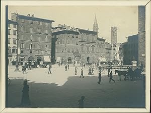 Italia, Firenze, Fontana del Nettuno, 1905