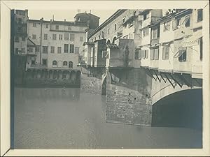 Italia, Firenze, Vicino dal Ponte Vecchio, 1905