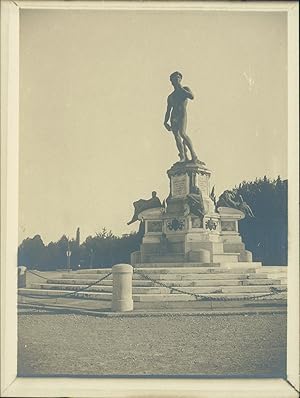 Italia, Firenze, Piazzale Michelangelo, Monumento celebrativo di Michelangelo