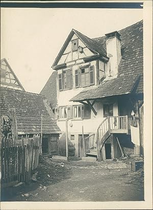 France, Alsace, cour de ferme