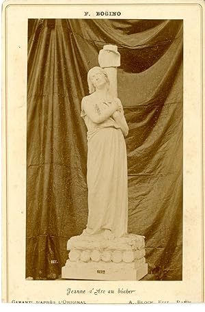A. Block. France, statue, Jeanne d'Arc au bûcher