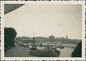 Egypte, Suez,. Vue générale, 1949