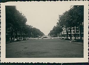 Indochine, Saigon. Boulevard Charner en regardant vers la rivière de Saigon, 1949