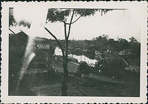 Indochine, Paillotes entre Saigon et Giadinh, 1949