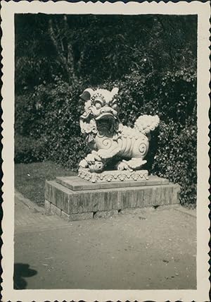 Indochine, Saigon. Le jardin, 1950