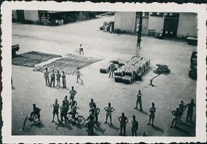 Indochine, Saigon. Quais des Messageries Maritimes, 1952