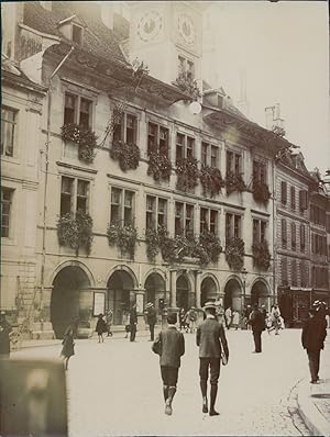 Suisse, Lausanne. L'Hôtel de Ville