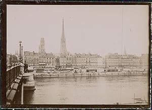 Seine Maritime, Vue de Rouen prise depuis le navire "Félix Faure"