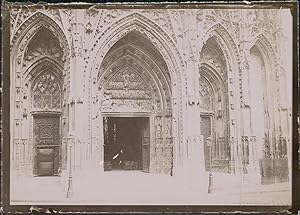 Seine Maritime, Rouen. Portail de St Maclou, 1898