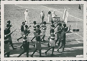 Sénégal, le salut des équipes, stade Général Blanchot