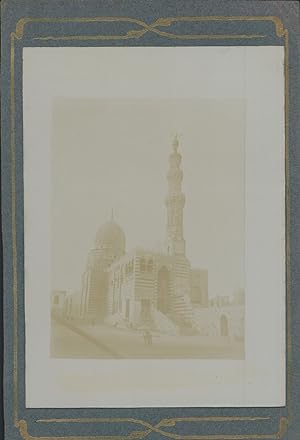 Egypte, Caire (       ), Mosquée de Kaït Bey Vintage print. Tirage citrate