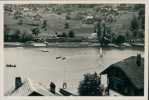 Suisse, Spiez, rive du lac de Thoune