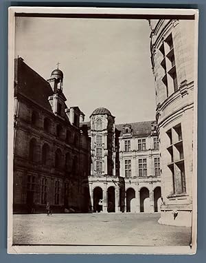 France, Château de Chambord. Cour intérieure (Loir et Cher)