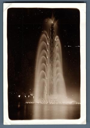 France, Exposition Coloniale Internationale de 1931. Le "Grand Signal" la nuit