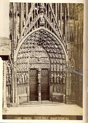 France, Strasbourg, Grand Portail. Cathédrale Hauptportal