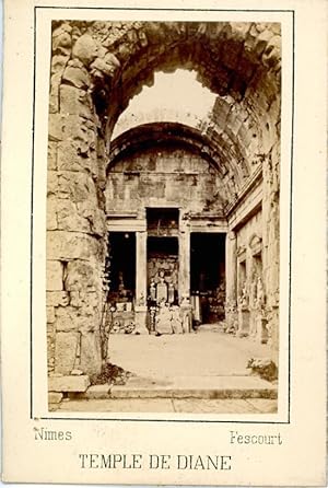 F. Fescourt, France, Nîmes, Temple de Diane