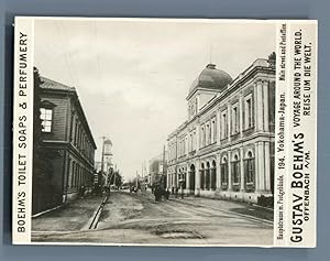 Japan, Yokohama, Main Street and Postoffice