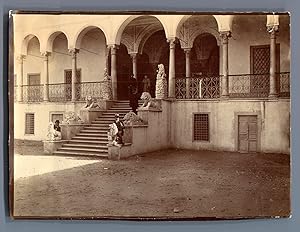 Tunisie, Tunis (    ), Palais du Bardo, Escalier des Lions