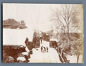 France, Bordeaux, Sous la neige