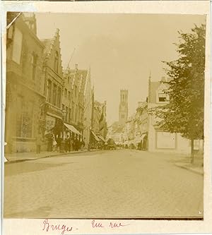 Belgique, Bruges, Une rue