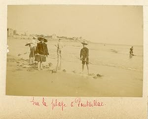 France, Sur la plage à Pontaillac (Royan)