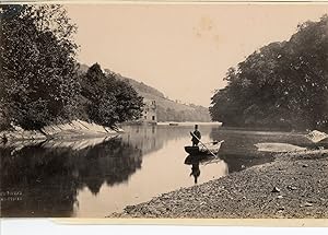 Frith's Series, UK, Gentlemen posing in a boat