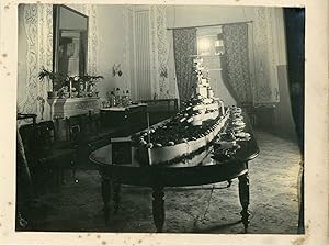 Grand Studio Malta, Malte, Model of H.M.S. "Renown" on table at Admiralty House