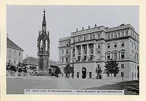 Hungary, Budapest, Hentzi szobor és Honvédministerium, Ministère de la Défense