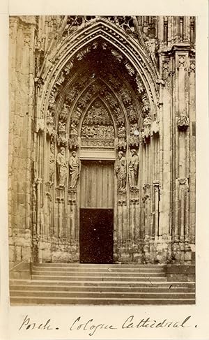 Allemagne, Cologne, le porche de la Cathédrale