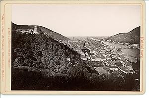 Deutschland, Heidelberg. Stadt und Shloss von der Terrasse