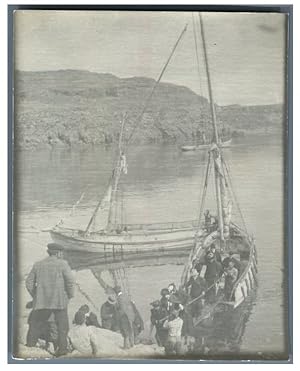 Norvège, Groupe de touristes descendant d'un bateau