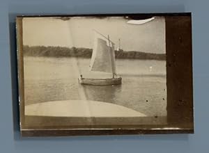 France, Sur le bateau de Nantes à Saint Nazaire. Bateau de voile