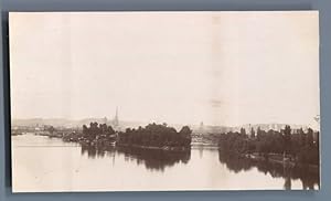 France, Rouen, La Seine à Rouen. Photo depuis le chemin de fer