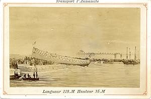 Transport l'Annamite. Longueur 118 M. Hauteur 15 M.